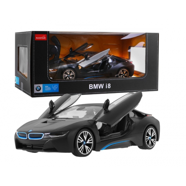 Auto R/C BMW i8 GTE 1:14 RASTAR – čierne